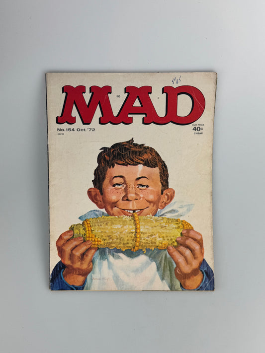 Vintage Mad Magazine - October 1972 - #154