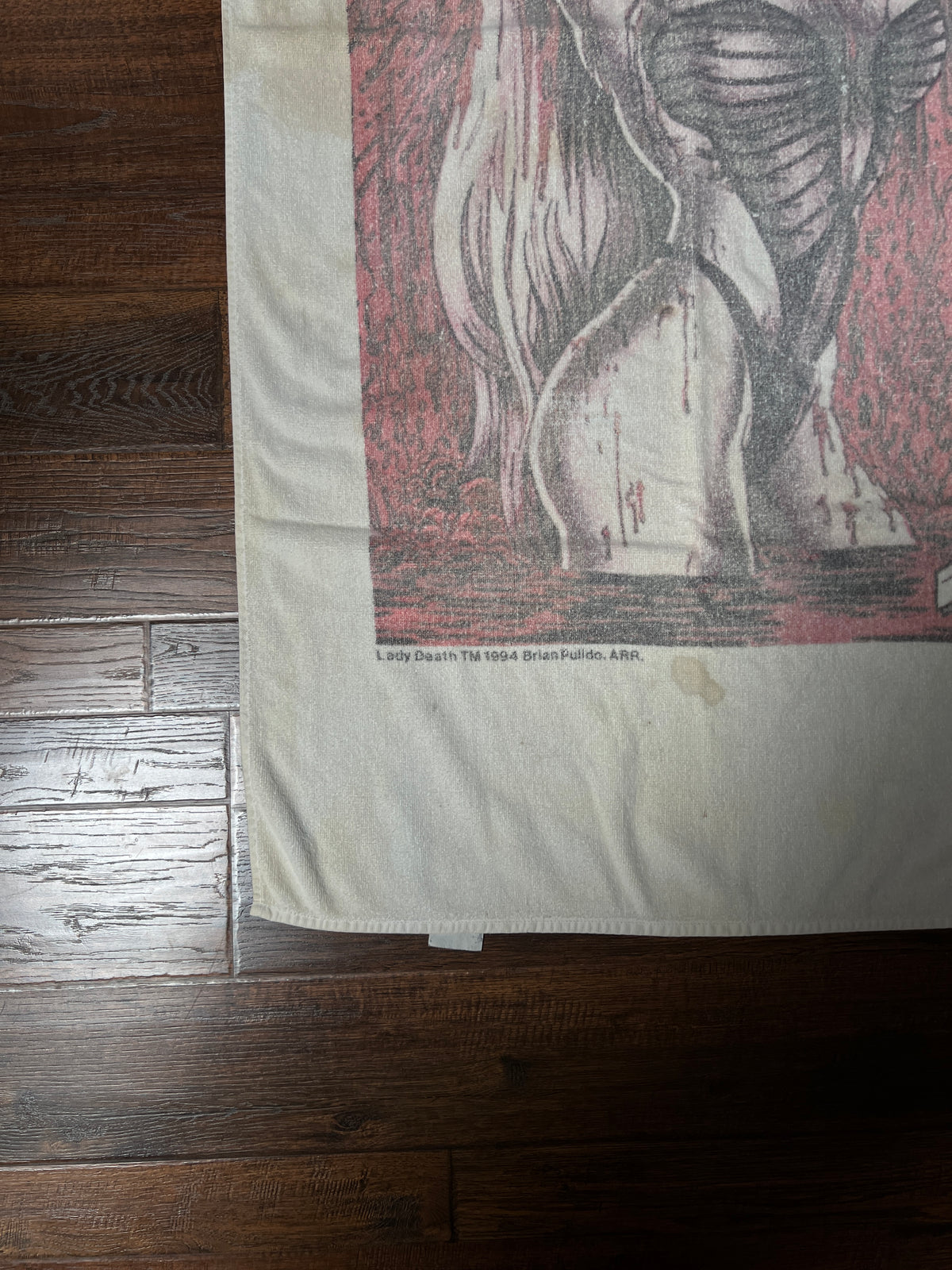 Vintage 1994 Lady Death Cotton Beach Towel - Brian Pulido Chaos Comics Hilasal
