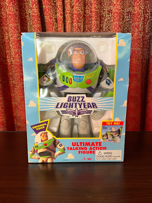 Vintage Collectibles - Buzz Lightyear Ultimate Talking Action Figure - Toy Story - New In Box