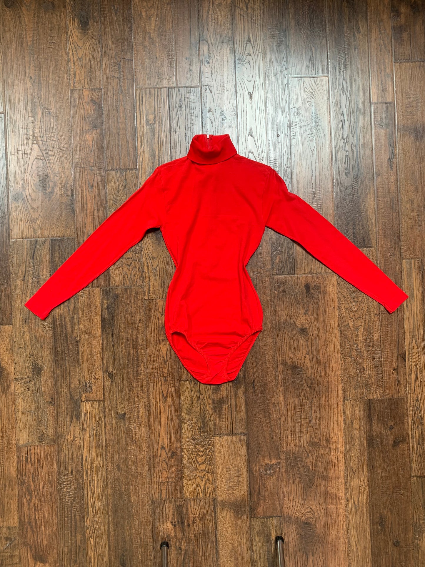 Vintage Clothing - Turtleneck Leotard - Red - Danskin - Medium