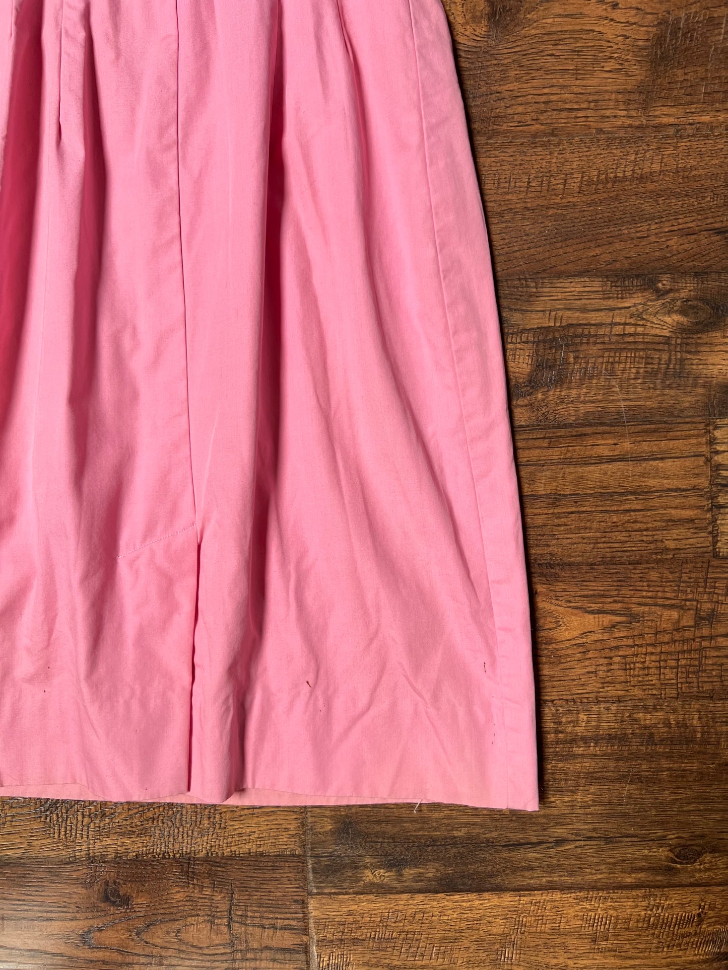 Vintage Clothing - Button Front Shirt Dress - Cotton Candy Pink - Small