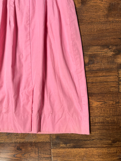 Vintage Clothing - Button Front Shirt Dress - Cotton Candy Pink - Small