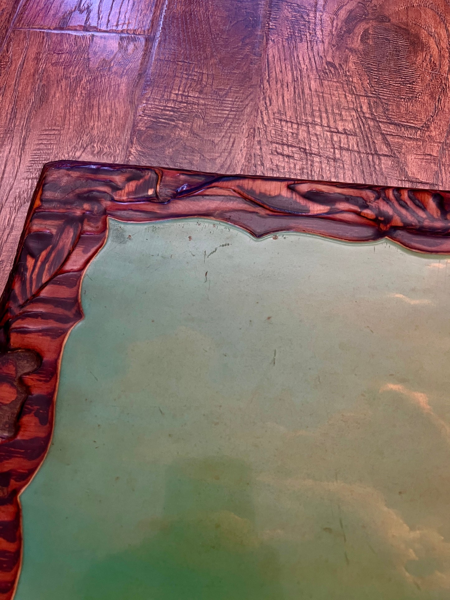 Vintage 1970s Lacquered Wood Wall Art – "Overpopulation" by John Pitre