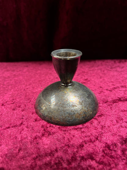 Vintage Silverplate Candlestick Holders - Domed Oneida Silversmith Trio