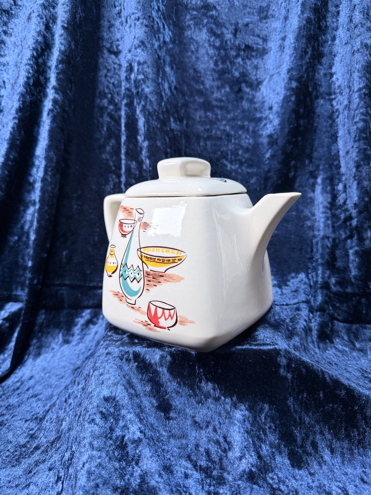 Vintage Ceramic Stanford Sebring Teapot – Atomic Pottery Design Model 509-B