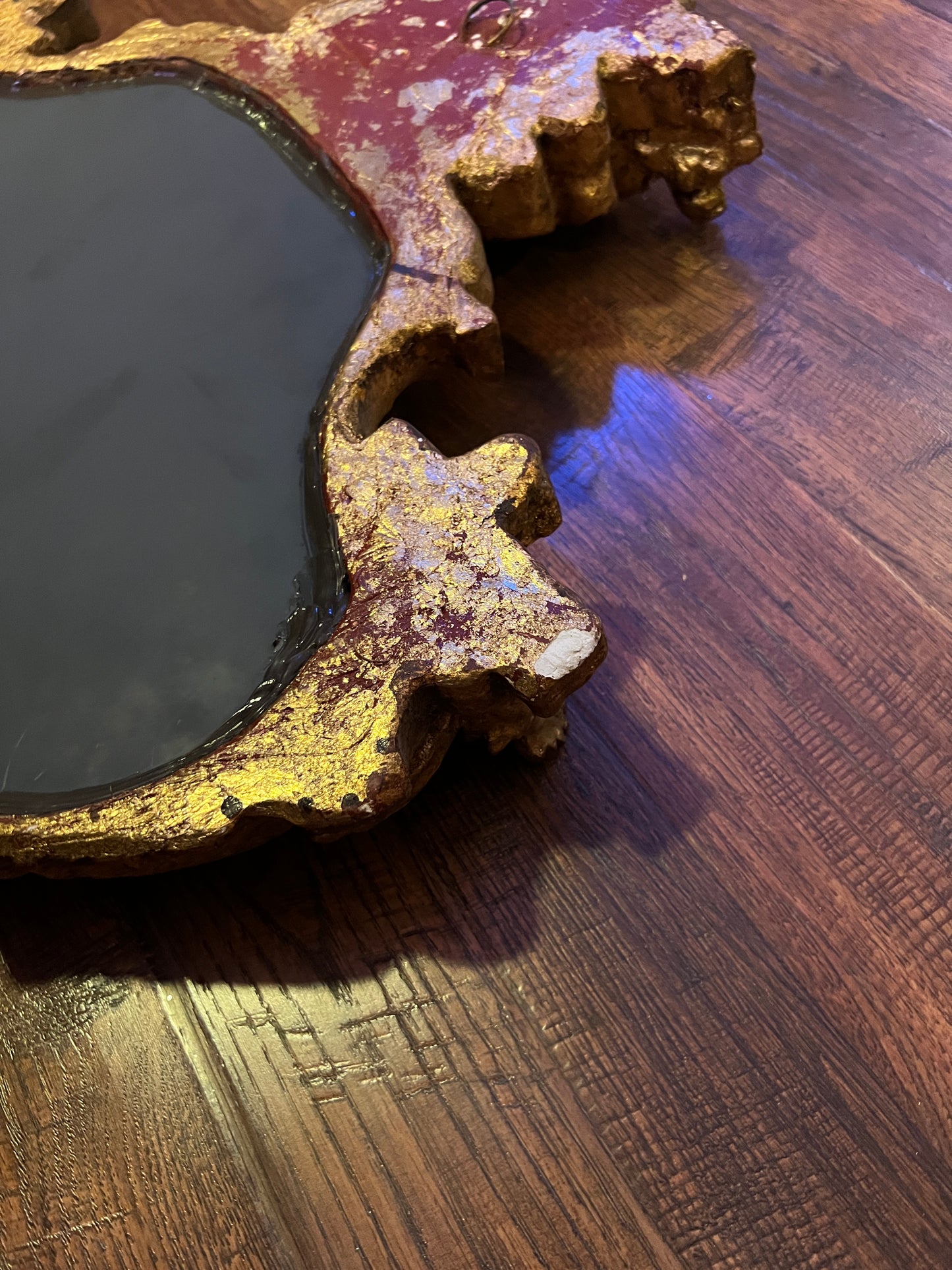 Vintage Mirror - Gilded Rococo Style Frame - Italian - 30.5" X 20.5"