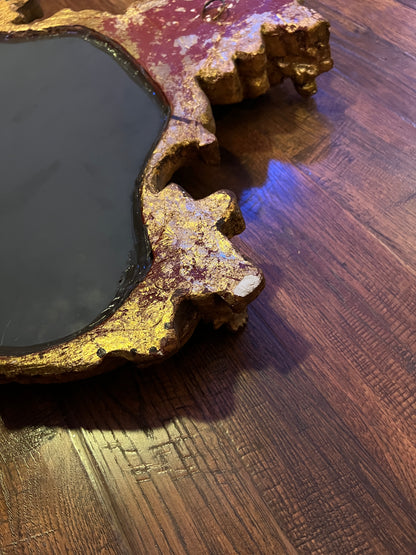 Vintage Mirror - Gilded Rococo Style Frame - Italian - 30.5" X 20.5"