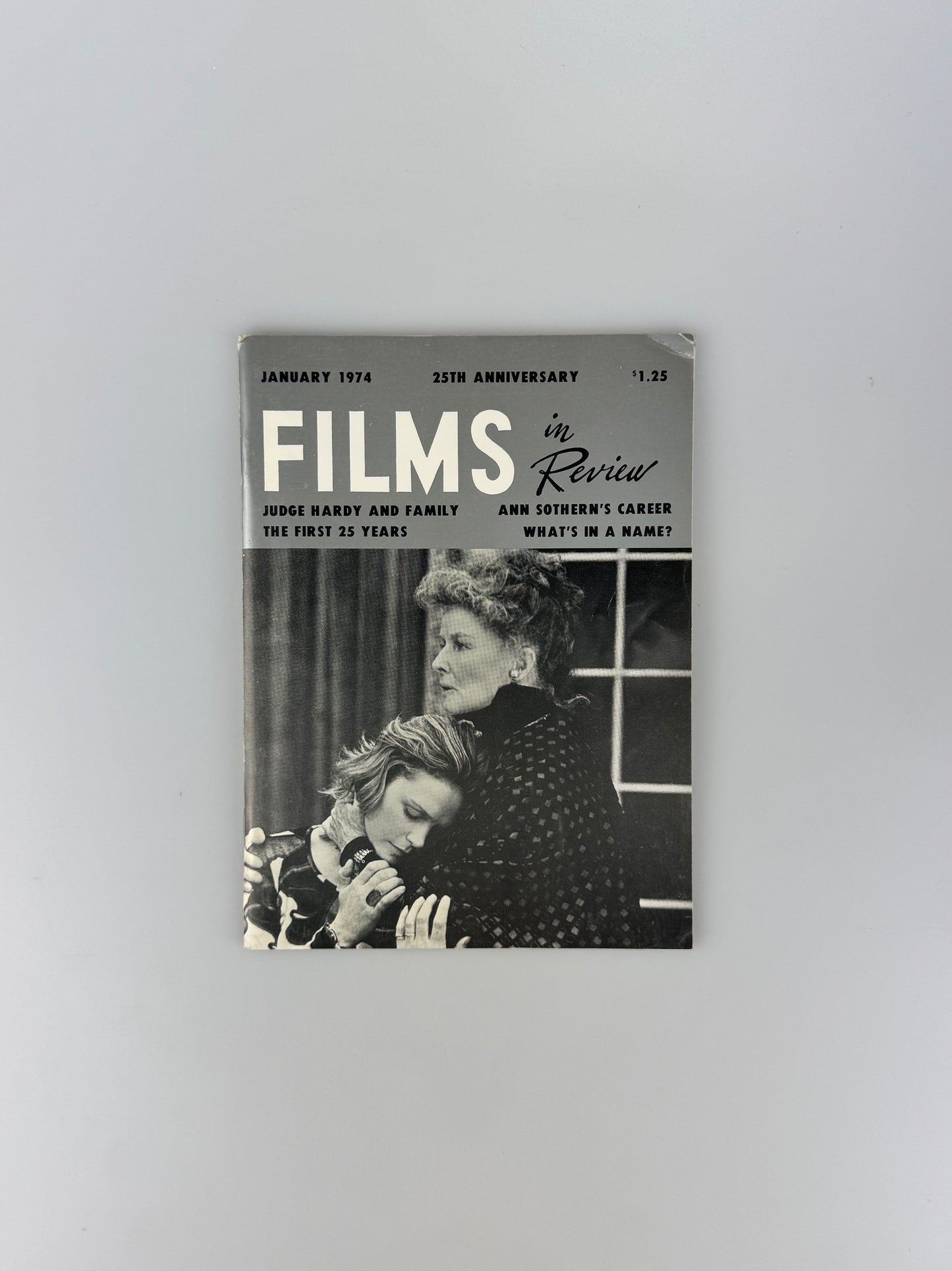 Films In Review Magazine - January 1974 - Judge Hardy, Ann Sothern, Westworld, Don Quixote