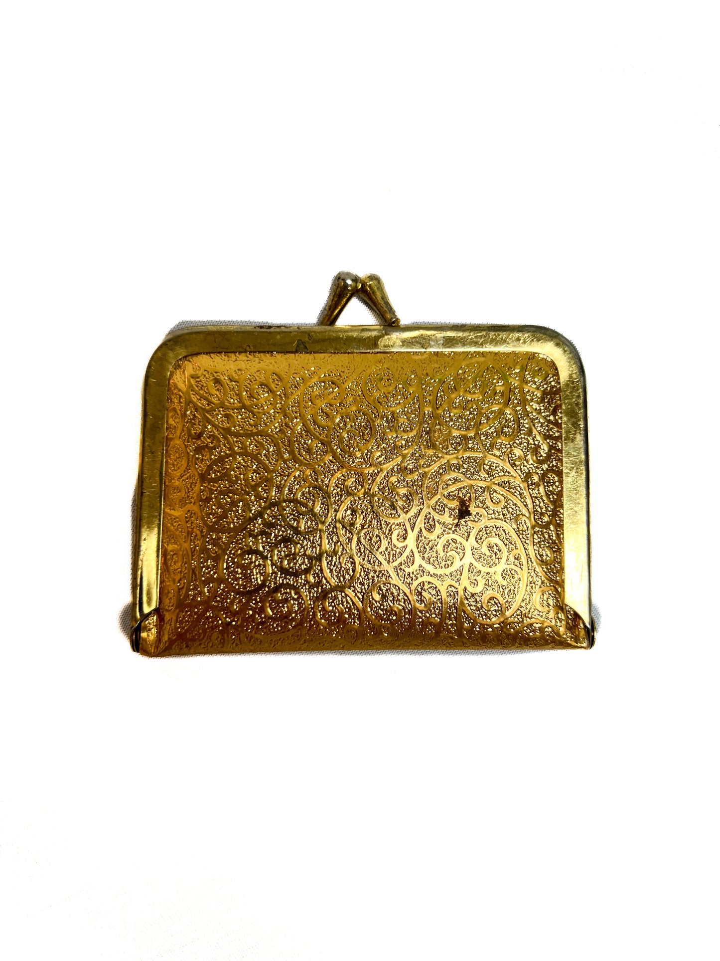 Vintage Accessories - Miniature Emergency Sewing Kit - Metallic Gold