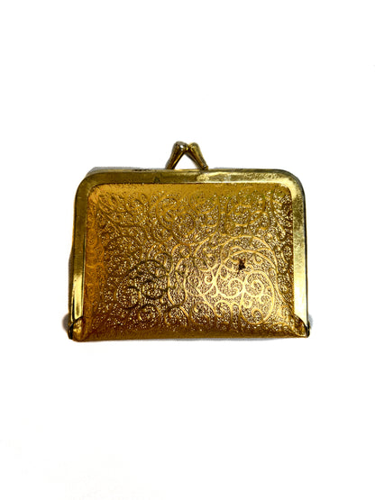 Vintage Accessories - Miniature Emergency Sewing Kit - Metallic Gold