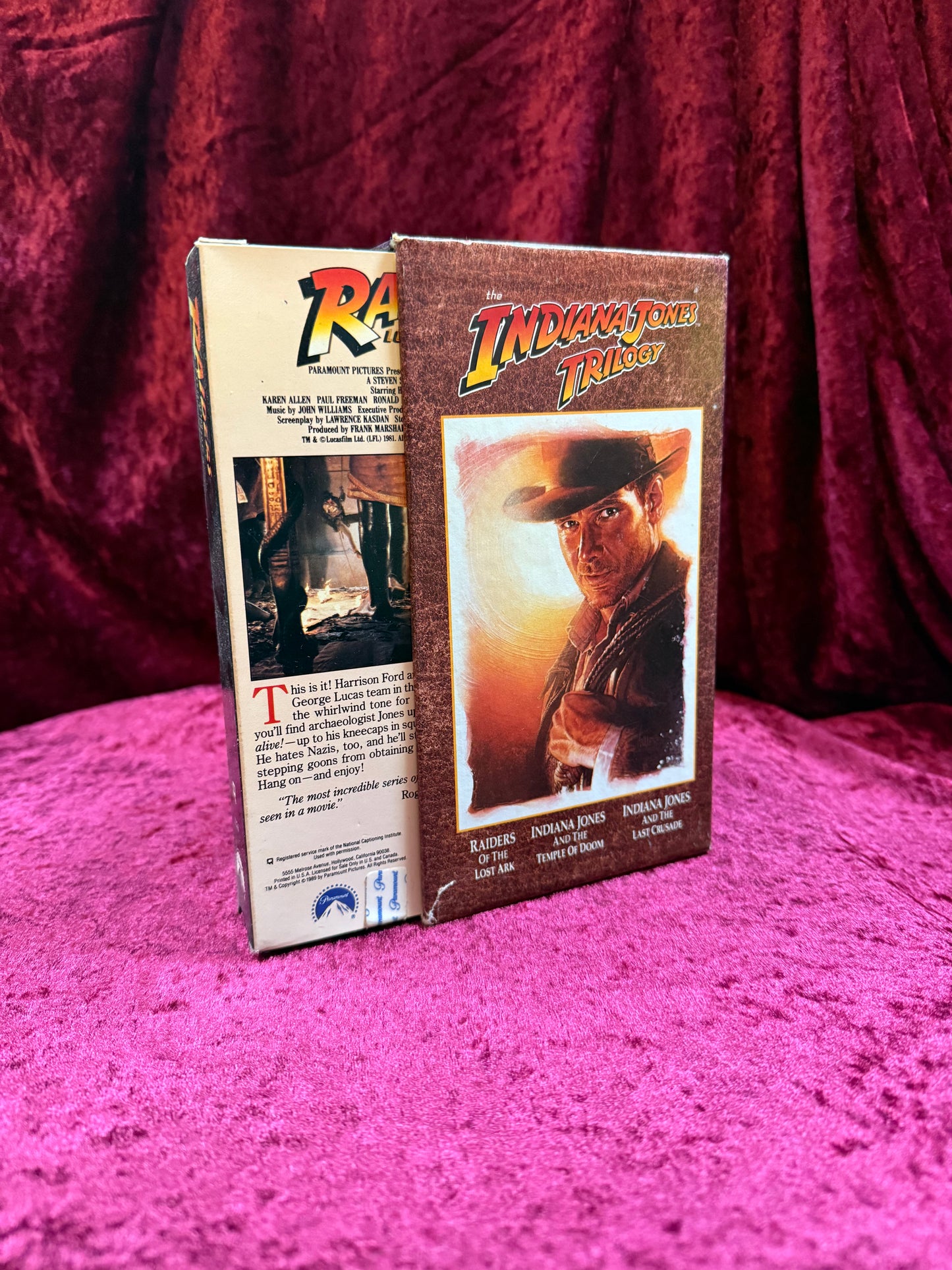 VHS - Indiana Jones Collectors Edition Box Set - 3 Movies