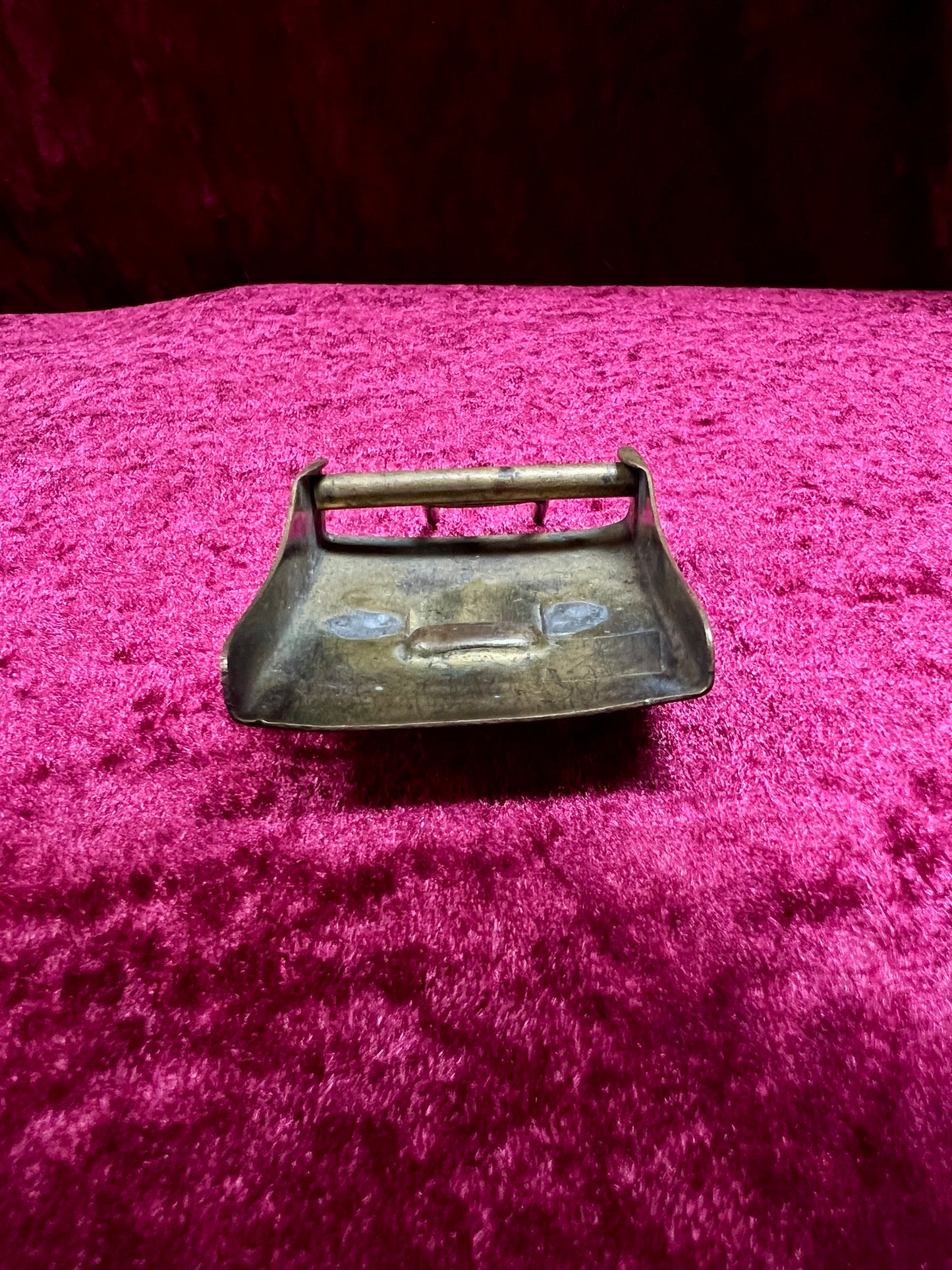 Antique Brass Belt Buckle - WWI Prussian Imperial German Crown GOTT MIT UNS