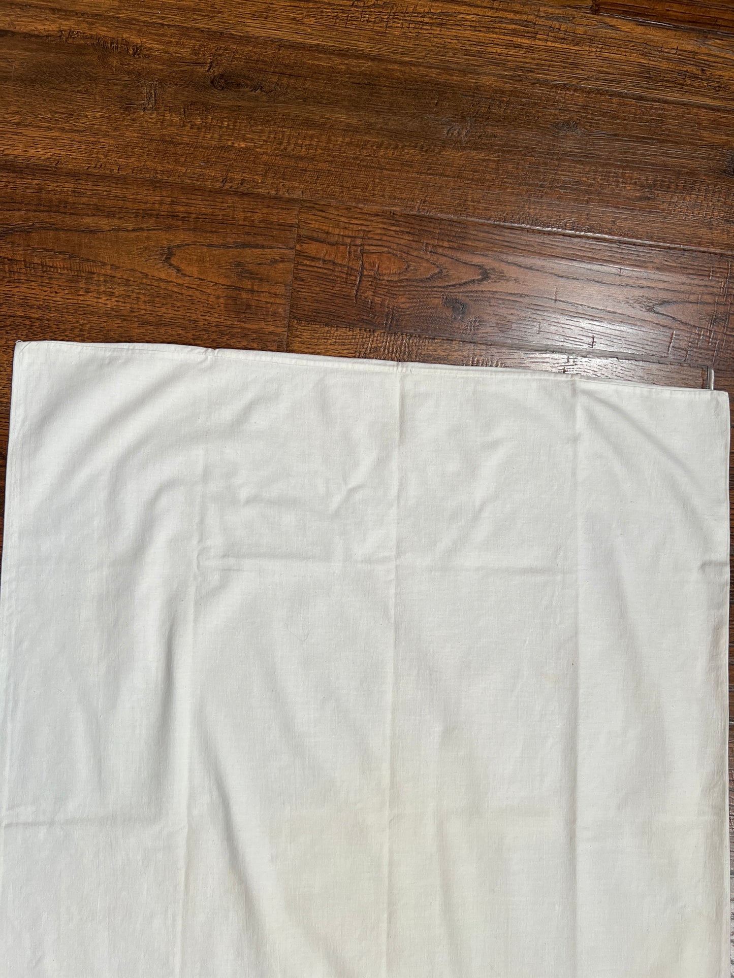 Vintage Linens - Single Embroidered Pillowcase - Blossoming Pink Flower On A Vine