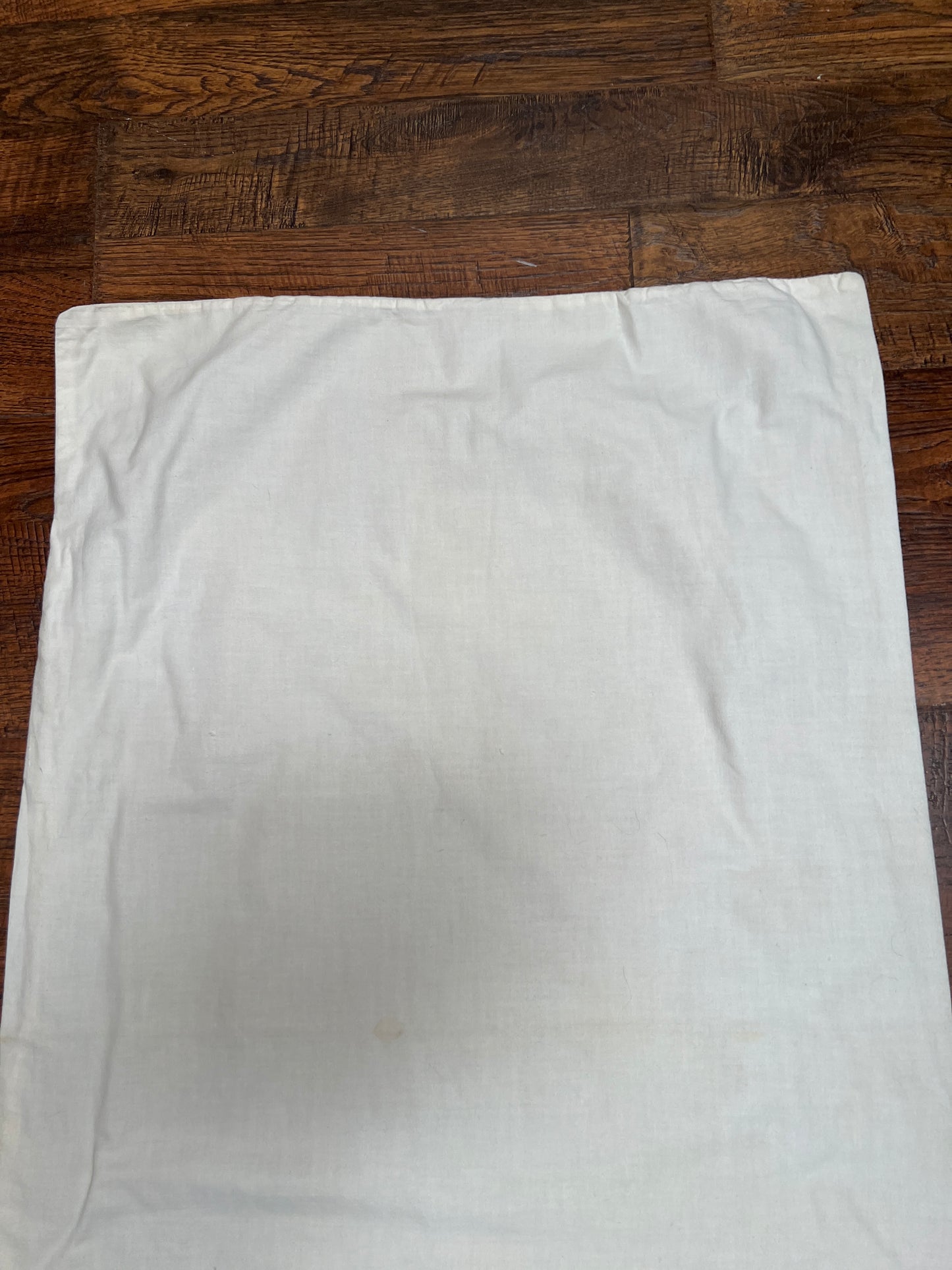 Vintage Linens - Single Embroidered Pillowcase - Blue and Pink Flower Rings