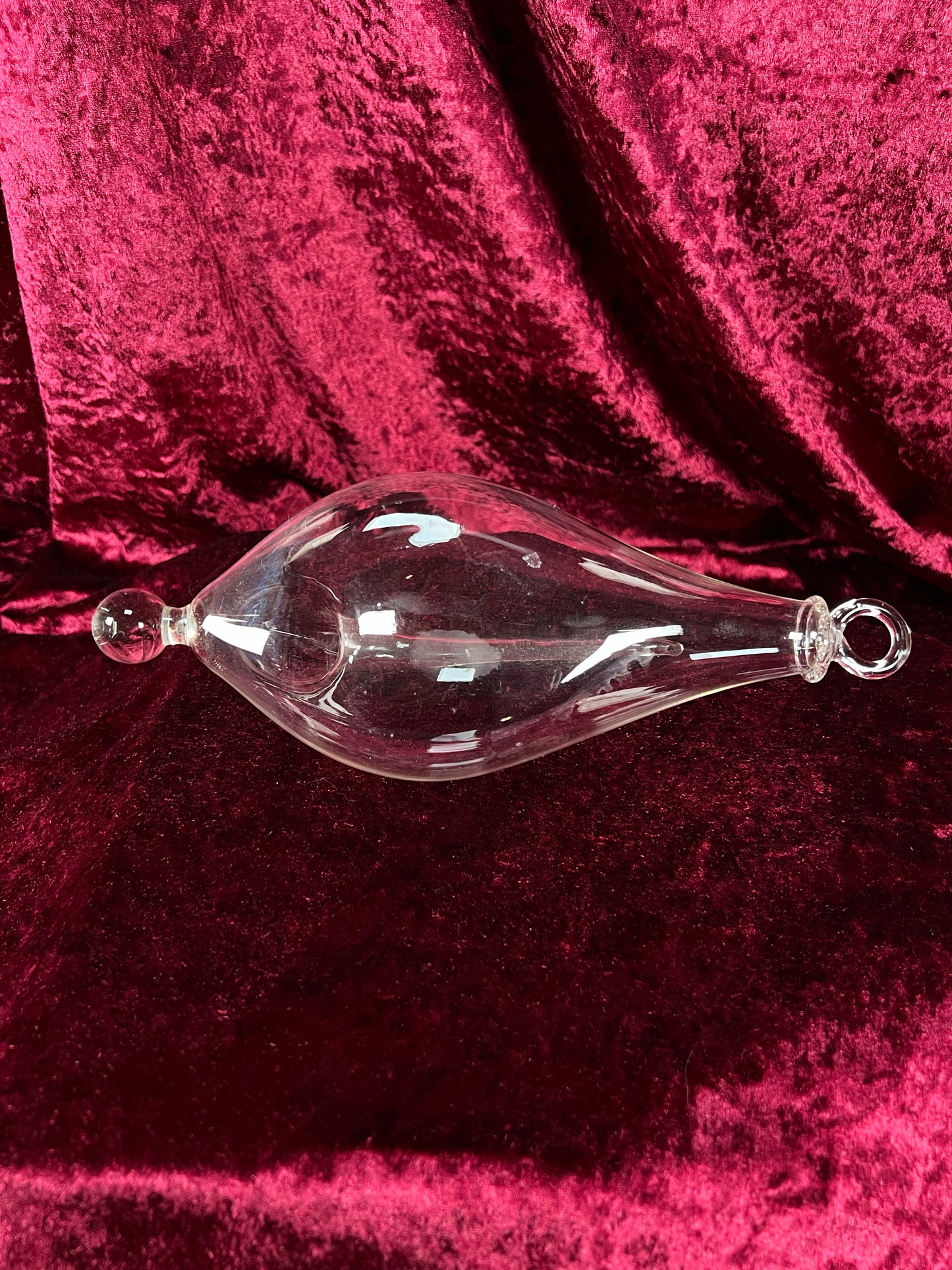 Vintage Weatherglass Wall Hanging Barometer – 1620 Thunder Bottle On Wood