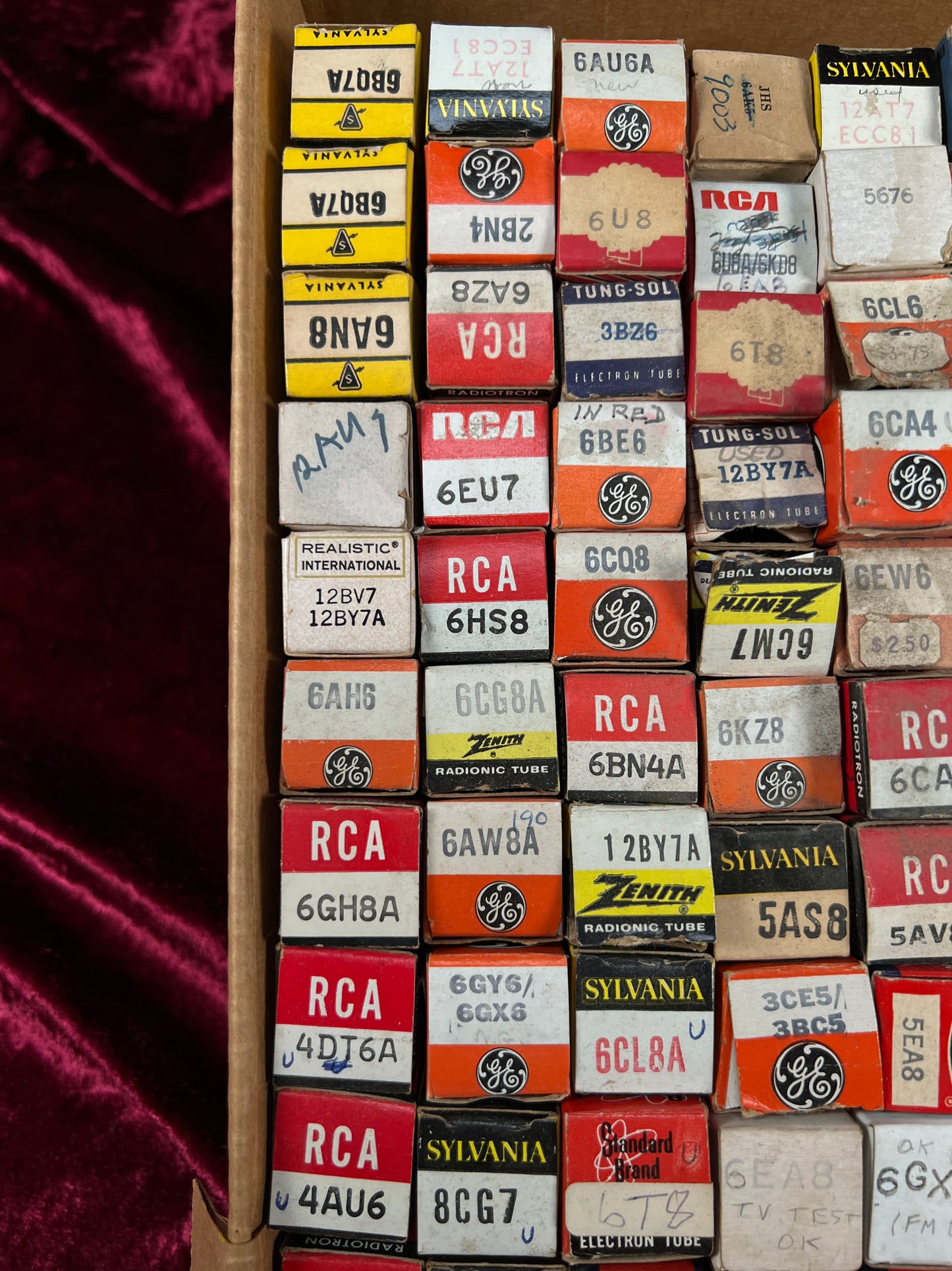 Vintage Mixed Vacuum Tube Lot of 77 – RCA GE Zenith Raytheon Sylvania