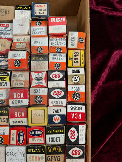 Vintage Mixed Vacuum Tube Lot of 77 – RCA GE Zenith Raytheon Sylvania