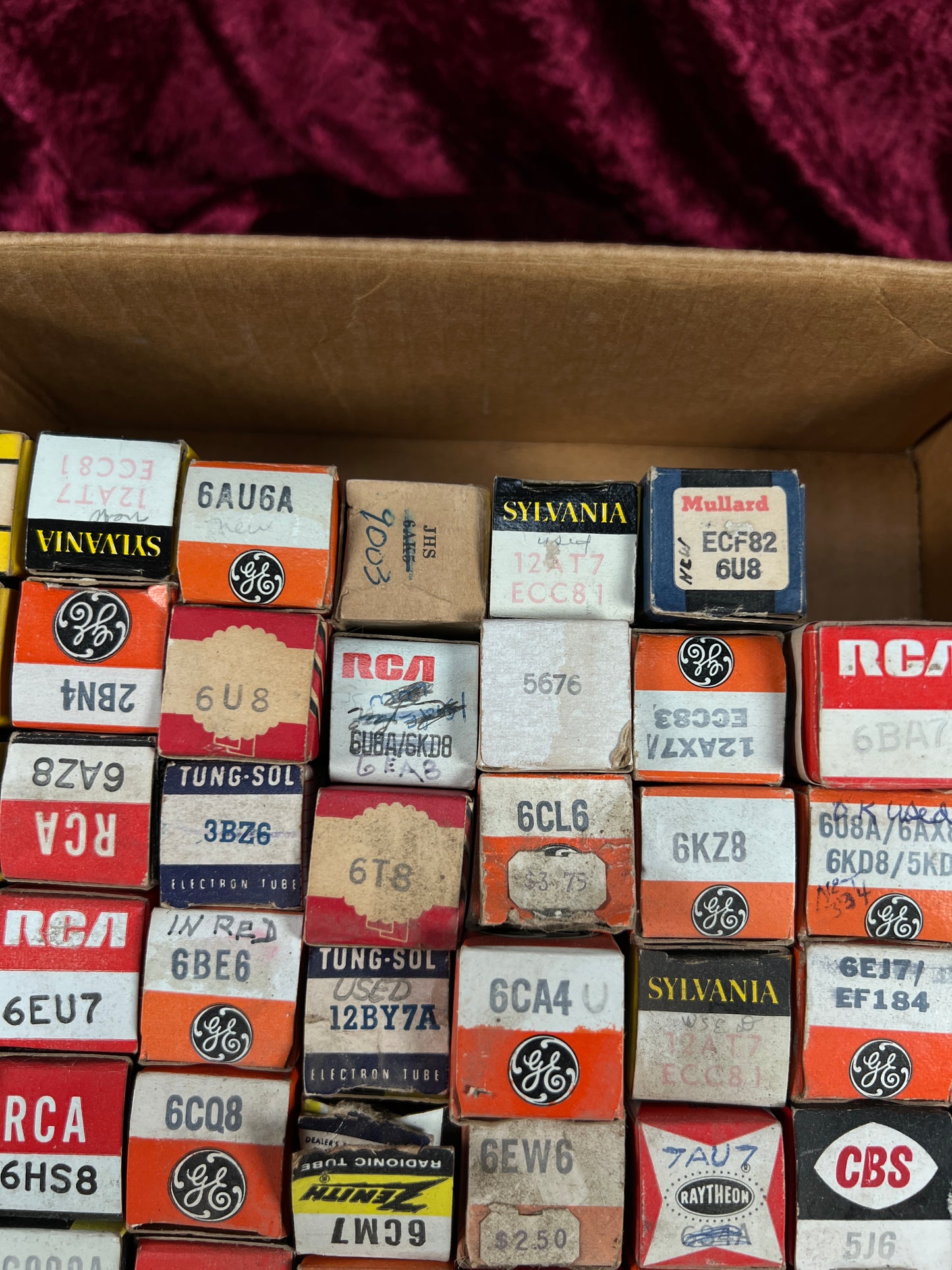 Vintage Mixed Vacuum Tube Lot of 77 – RCA GE Zenith Raytheon Sylvania