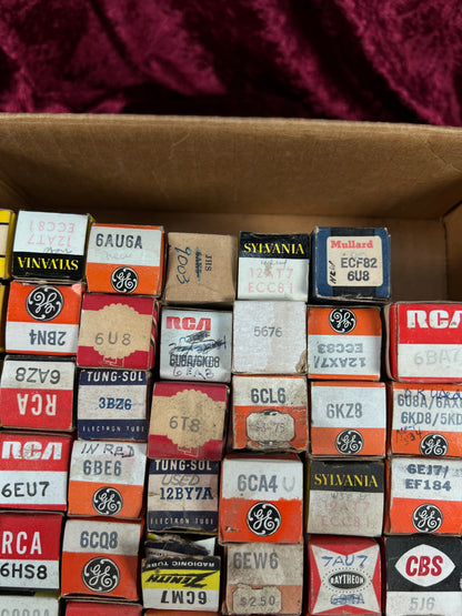 Vintage Mixed Vacuum Tube Lot of 77 – RCA GE Zenith Raytheon Sylvania