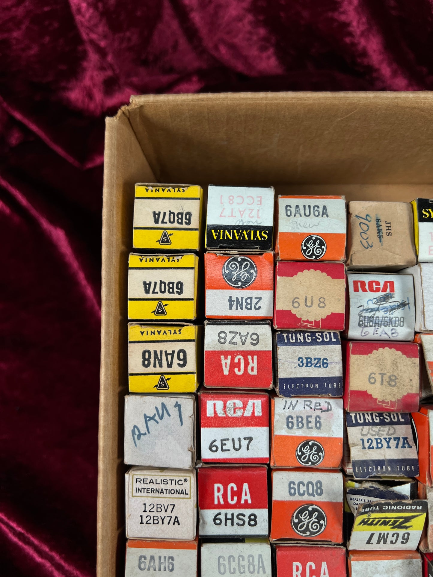 Vintage Mixed Vacuum Tube Lot of 77 – RCA GE Zenith Raytheon Sylvania