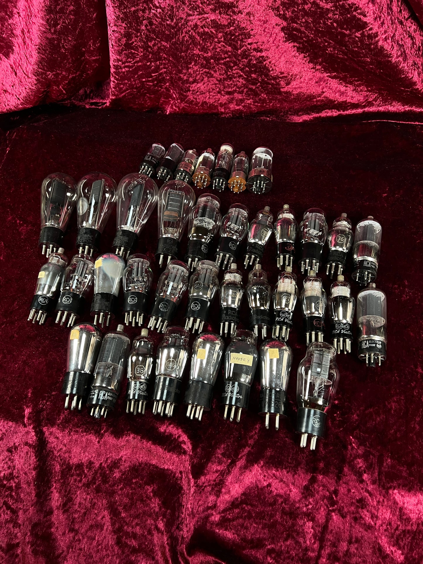 Vintage Glass Vacuum Tube Lot of 38 – RCA and Radiotron