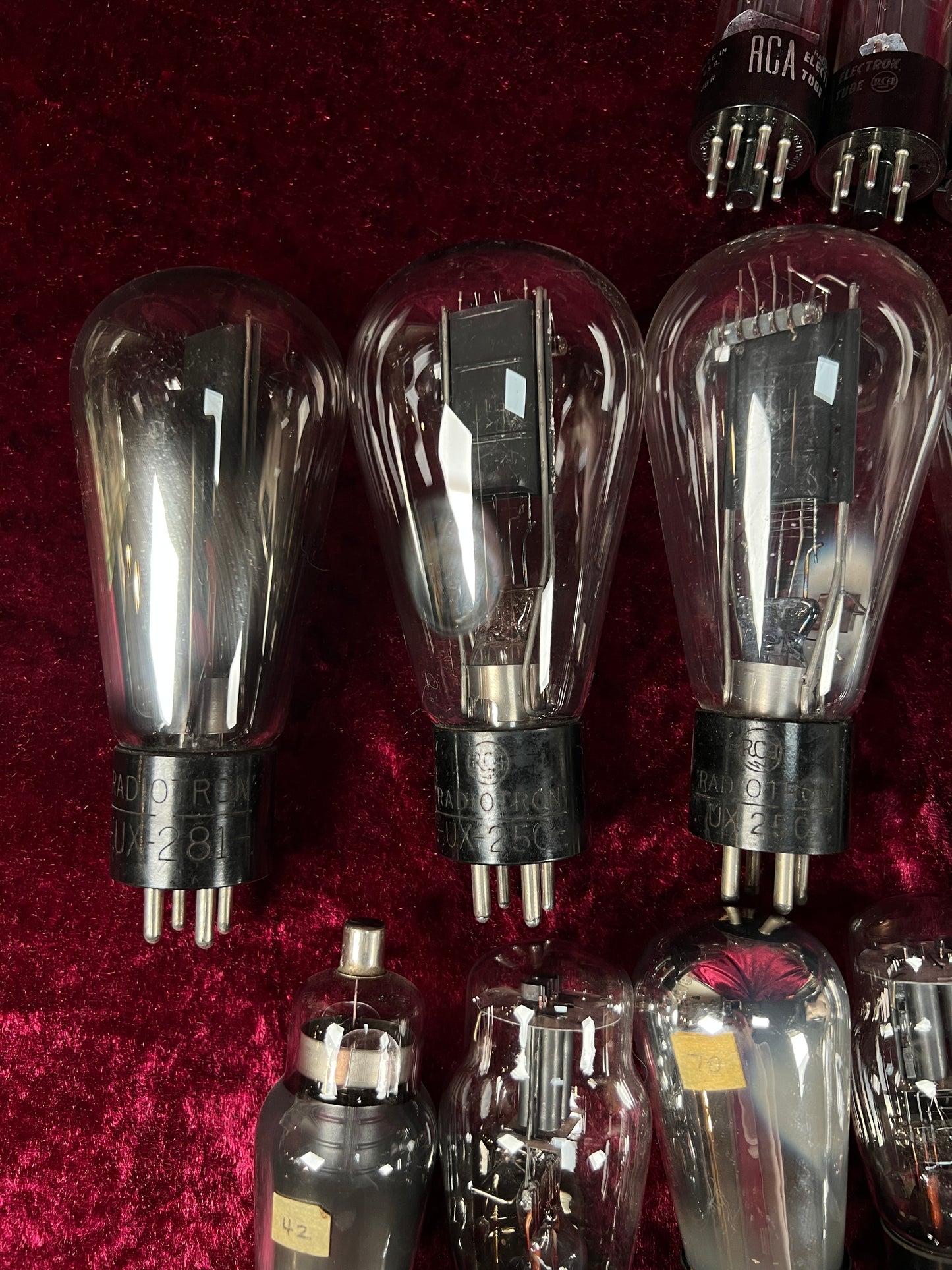 Vintage Glass Vacuum Tube Lot of 38 – RCA and Radiotron