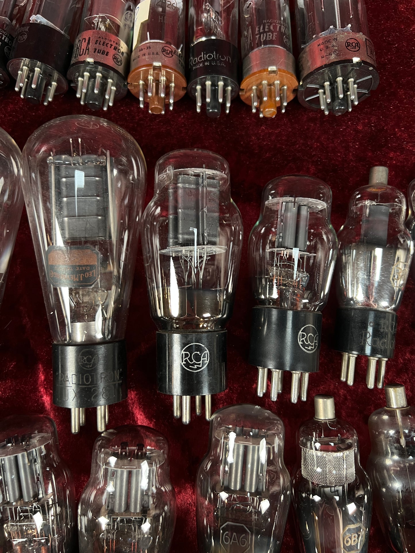 Vintage Glass Vacuum Tube Lot of 38 – RCA and Radiotron