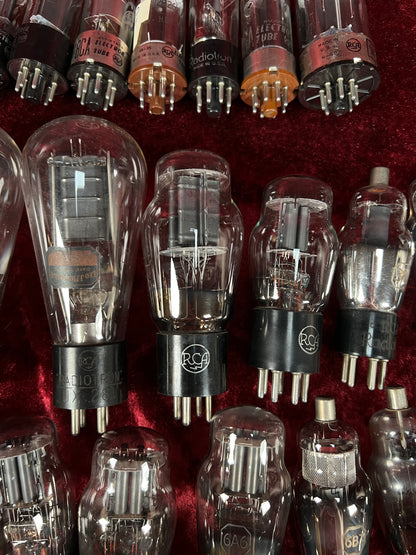 Vintage Glass Vacuum Tube Lot of 38 – RCA and Radiotron