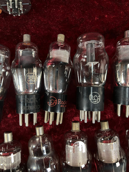 Vintage Glass Vacuum Tube Lot of 38 – RCA and Radiotron