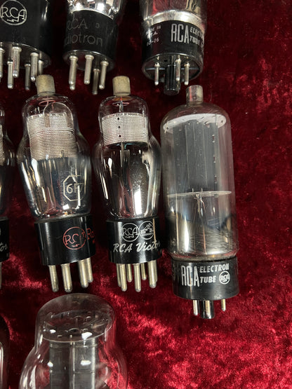 Vintage Glass Vacuum Tube Lot of 38 – RCA and Radiotron