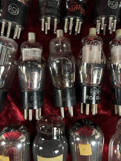 Vintage Glass Vacuum Tube Lot of 38 – RCA and Radiotron