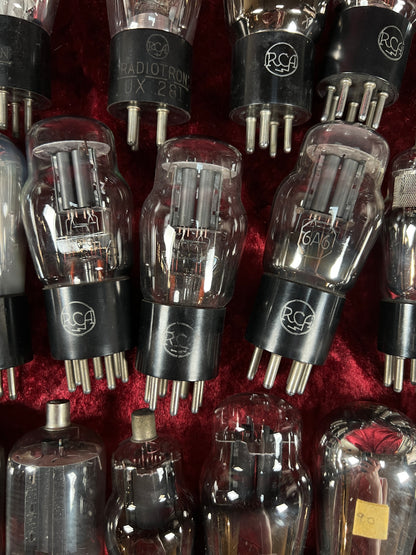 Vintage Glass Vacuum Tube Lot of 38 – RCA and Radiotron