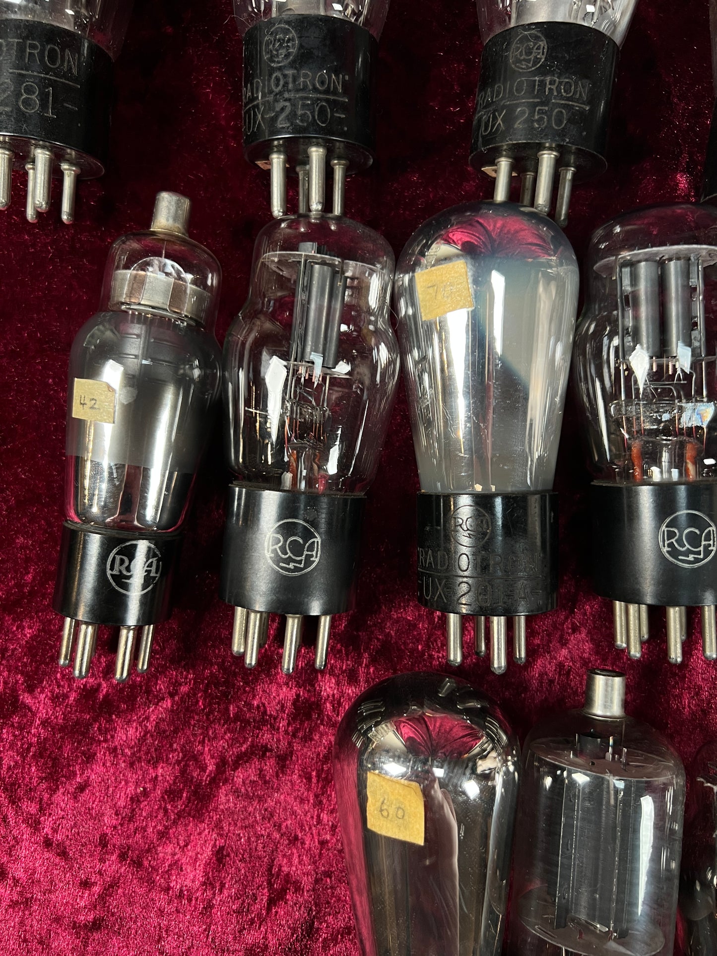 Vintage Glass Vacuum Tube Lot of 38 – RCA and Radiotron