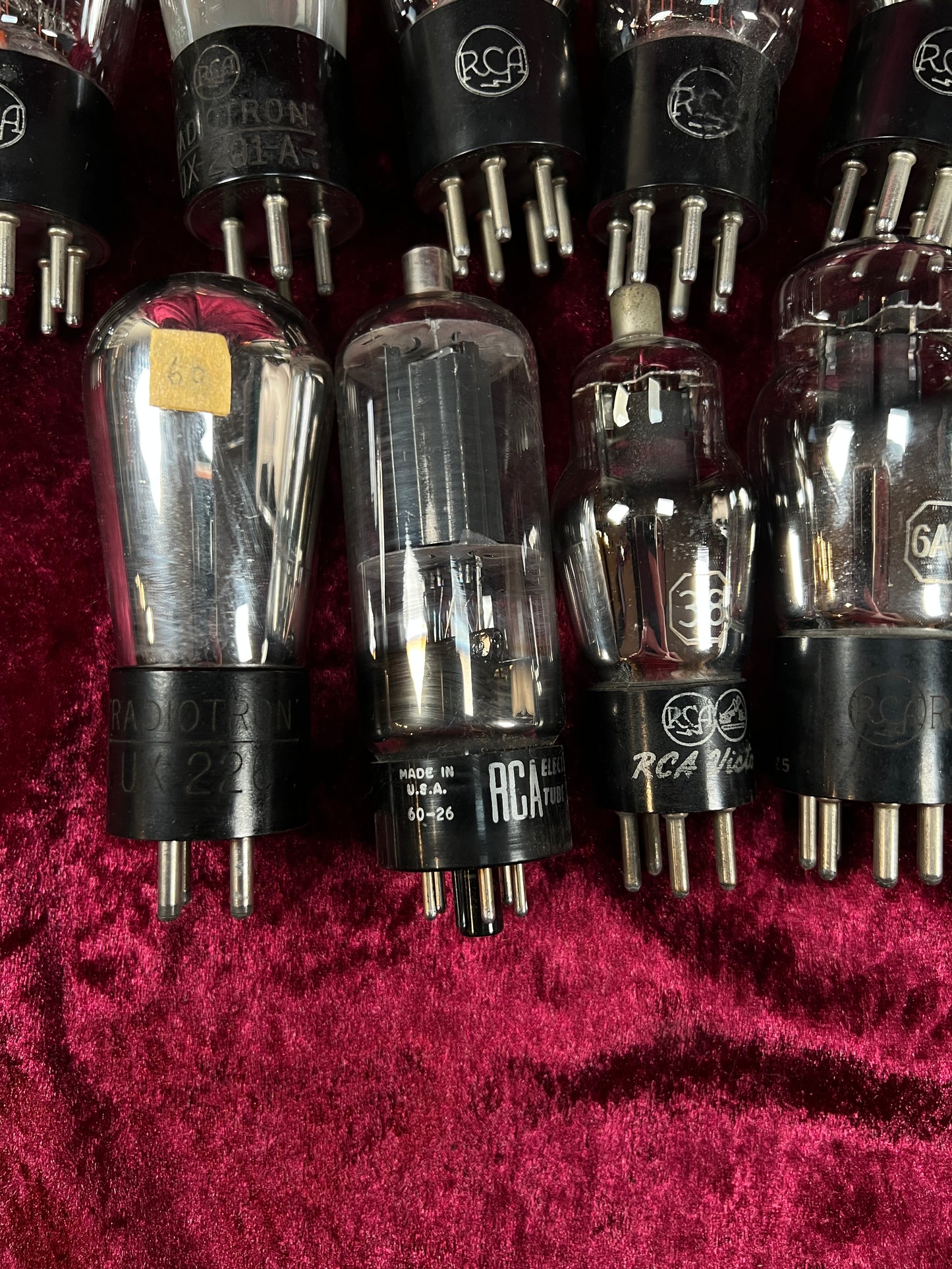 Vintage Glass Vacuum Tube Lot of 38 – RCA and Radiotron