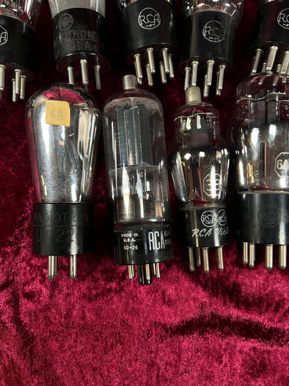 Vintage Glass Vacuum Tube Lot of 38 – RCA and Radiotron