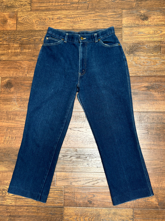 Vintage Clothing - Straight Leg Jeans - Dark Blue - Large - Chic