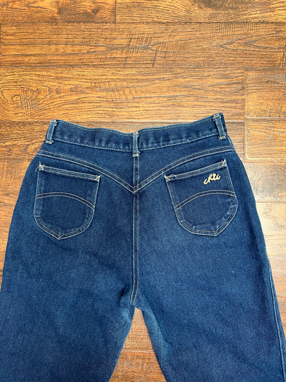 Vintage Clothing - Straight Leg Jeans - Dark Blue - Large - Chic