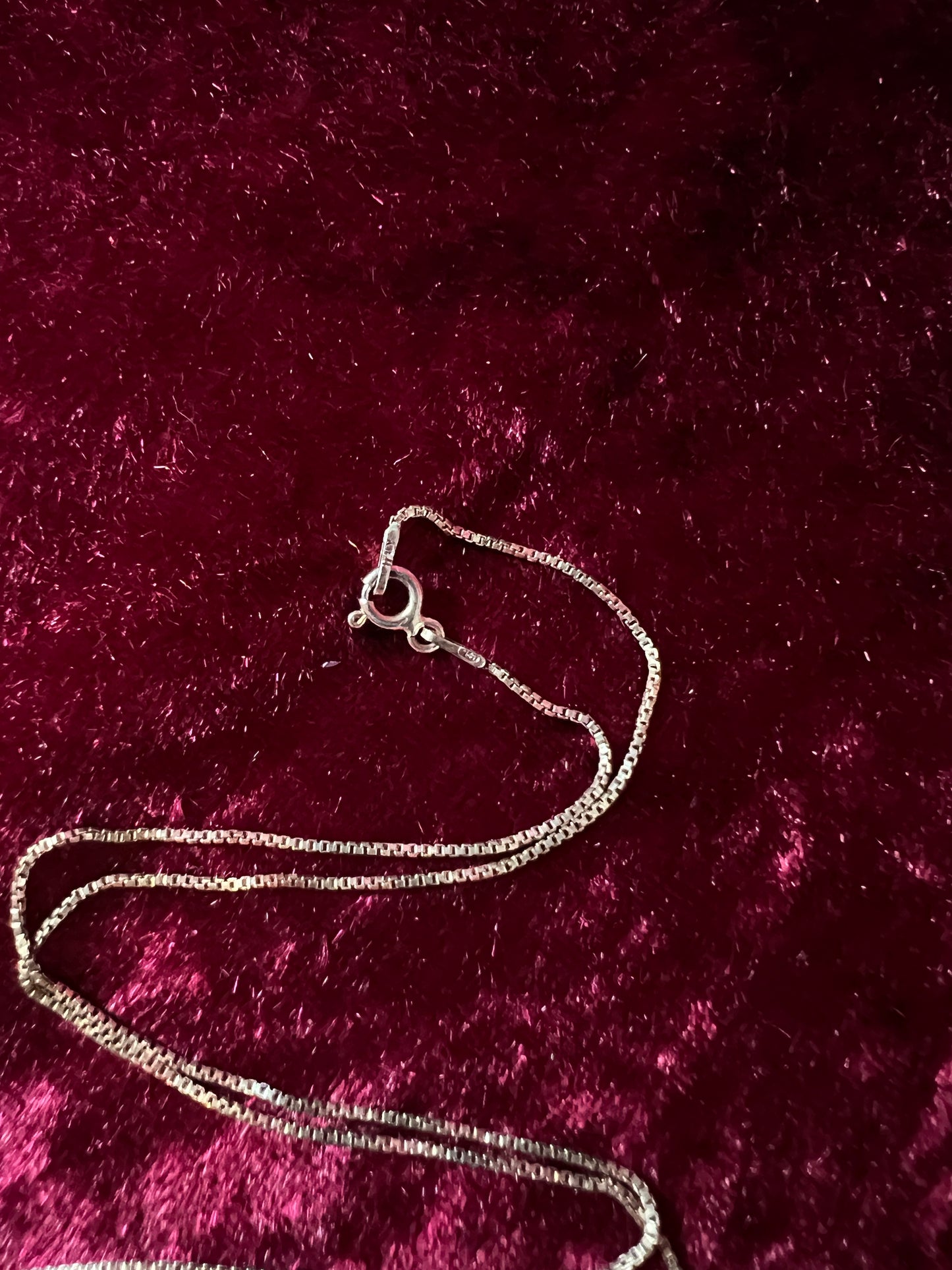Vintage Silver Metal Necklace - Nude Goddess Figural Pendant