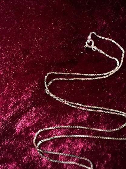 Vintage Silver Metal Necklace - Nude Goddess Figural Pendant