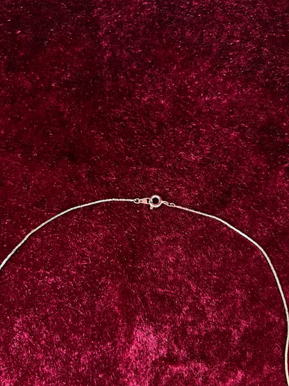 Vintage Silver Tone Necklace - Crucifix Cross Religious Pendant