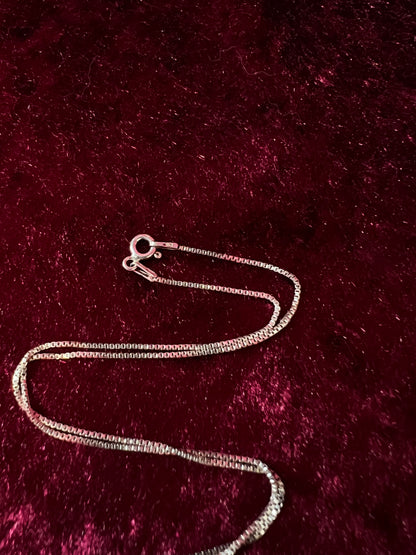 Vintage Sterling Silver Necklace - Garnet Red Heart Pendant Marcasite Accent