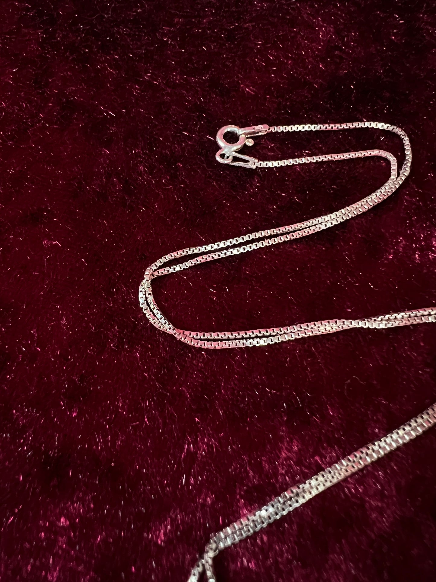Vintage Sterling Silver Necklace - Garnet Red Heart Pendant Marcasite Accent