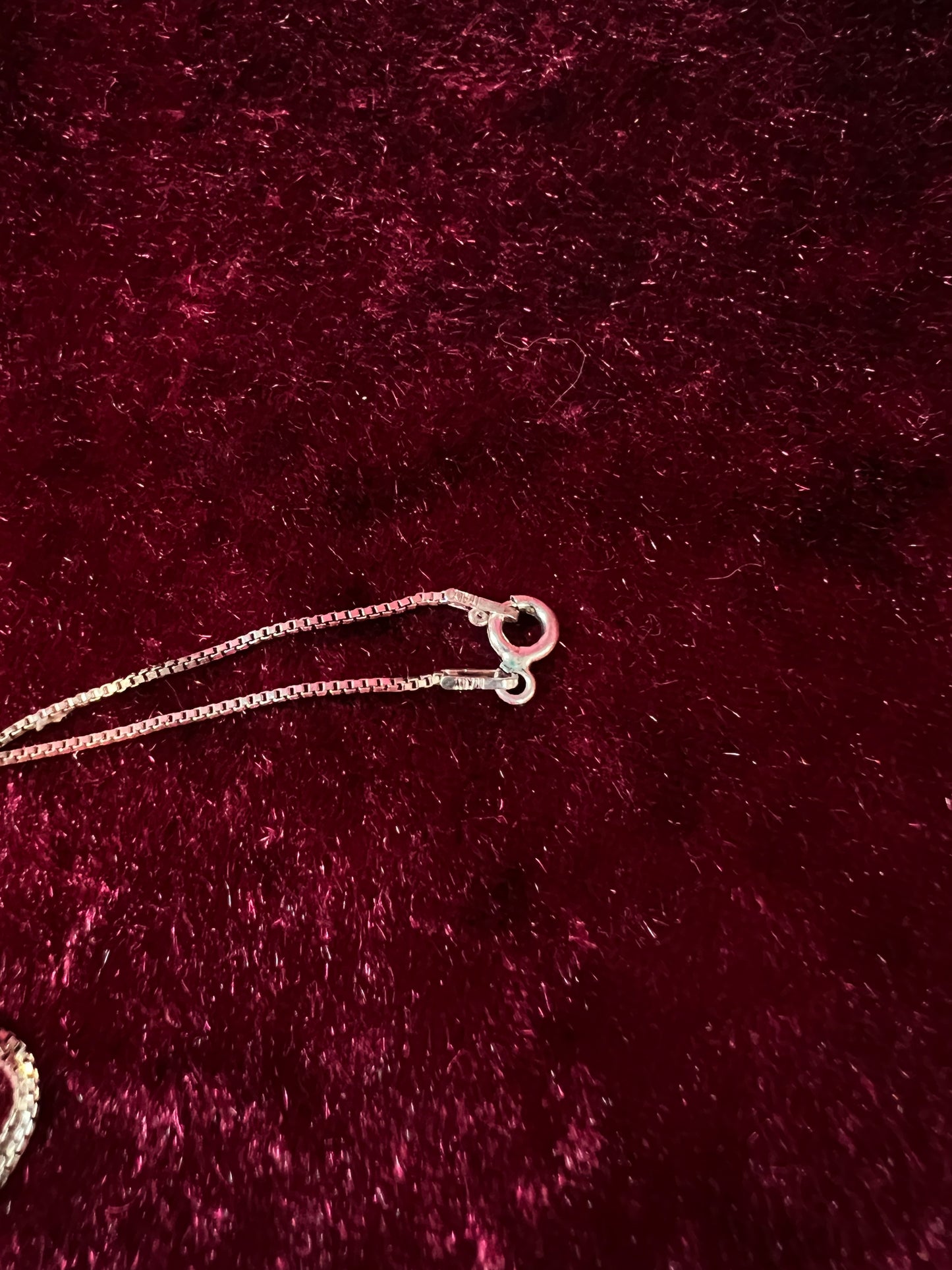 Vintage Sterling Silver Necklace - Garnet Red Heart Pendant Marcasite Accent