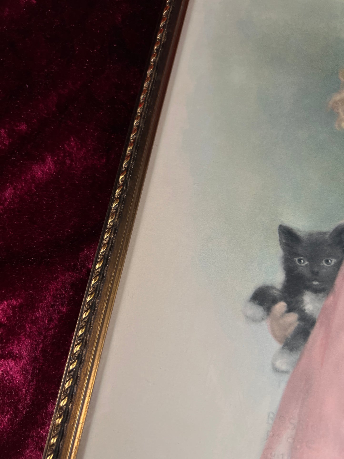 Vintage Framed Art Print – Bessie Pease Gutmann Friendly Enemies