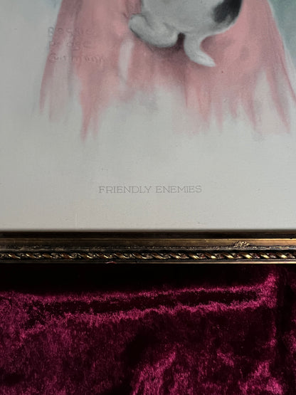 Vintage Framed Art Print – Bessie Pease Gutmann Friendly Enemies