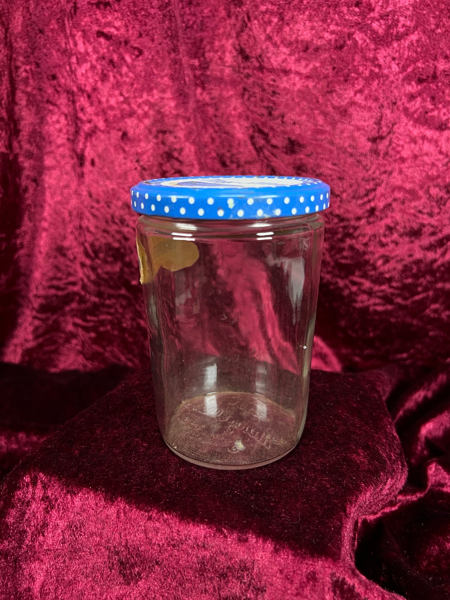 Vintage Glass Jam Jar – Mary Ellen Loganberry Jam Original Label