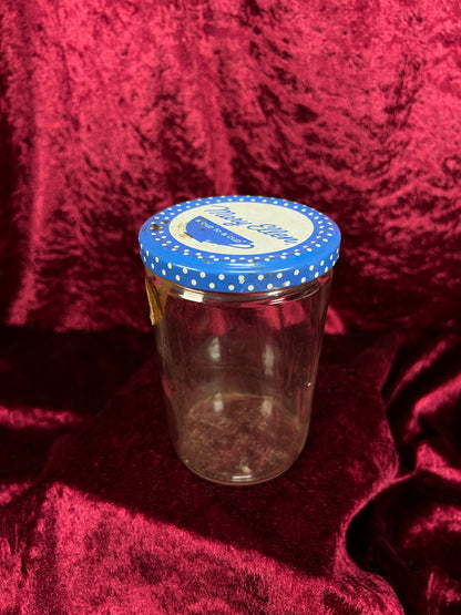 Vintage Glass Jam Jar – Mary Ellen Loganberry Jam Original Label