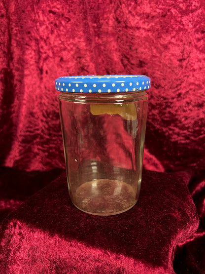 Vintage Glass Jam Jar – Mary Ellen Loganberry Jam Original Label