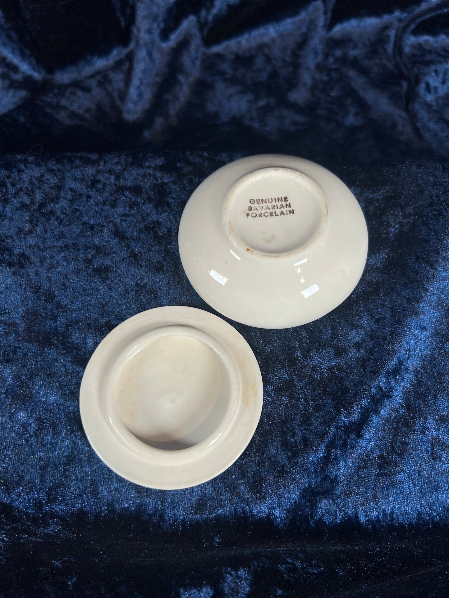 Vintage Porcelain Vanity Set – Pink Briar Rose Trinket Box & Perfume Bottle Bavaria