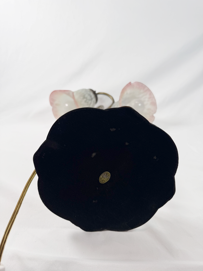 Vintage Lighting - Brass Gooseneck Lamp - Double Headed Lily Pad - Made In Taiwan